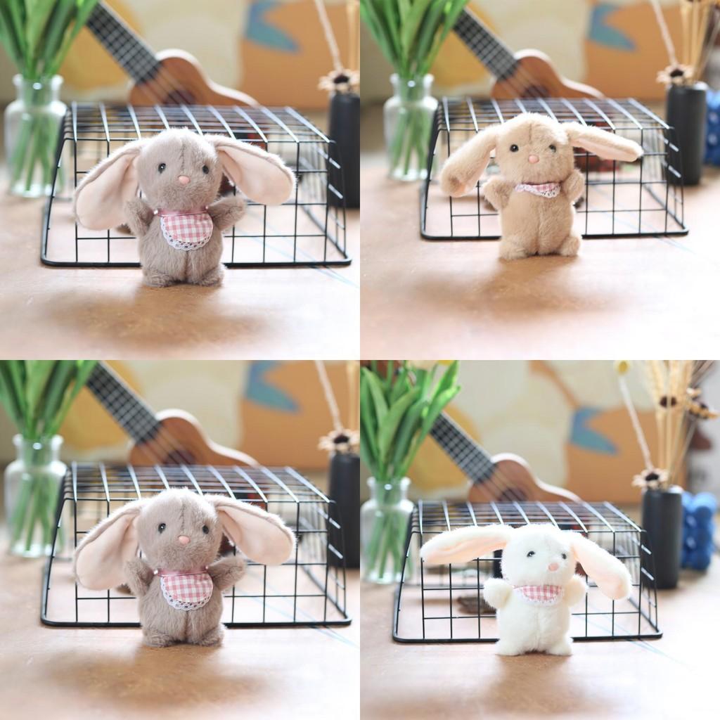 Super Soft Stuffed Bunny Keychain Adorable Plush Bag Charm Animal Toy