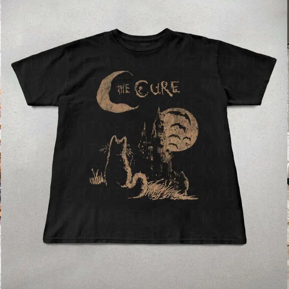 

Футболка The Cure Cat, Альтернативный Инди-рок 90-х, Унисекс, Музыкальная футболка для фаната Унисекс XL
