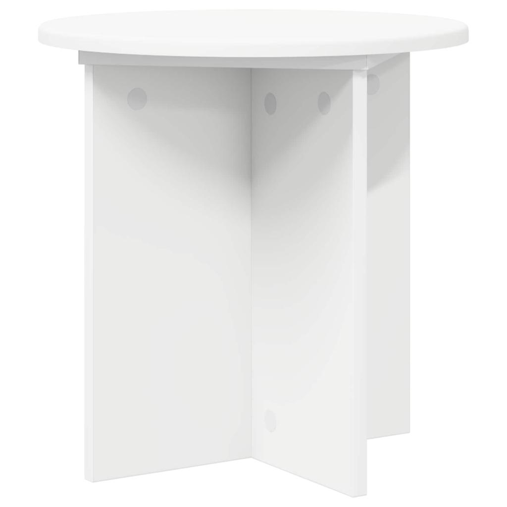 Plant Stand 2 pcs White Ø40 x 40 cm Engineered Wood