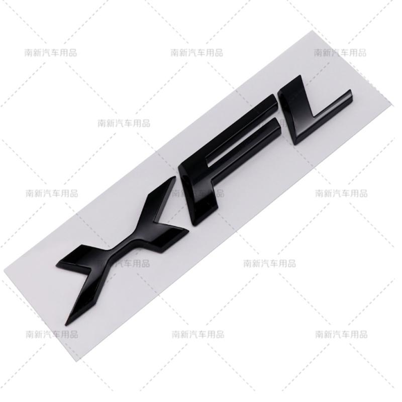 1PCS ABS Black Silver XF XFL XE XEL XJI Logo Car Letter Rear Trunk Decals Emblem Badge For Jaguar Type S-Type F-Type Accessories