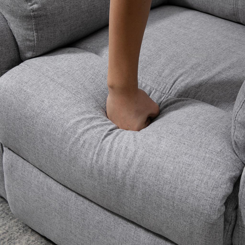 Rising Armchair With Standing Aid Electric Reclining Function Remote Control Pocket Spring Core Up To 120 Kg Gray