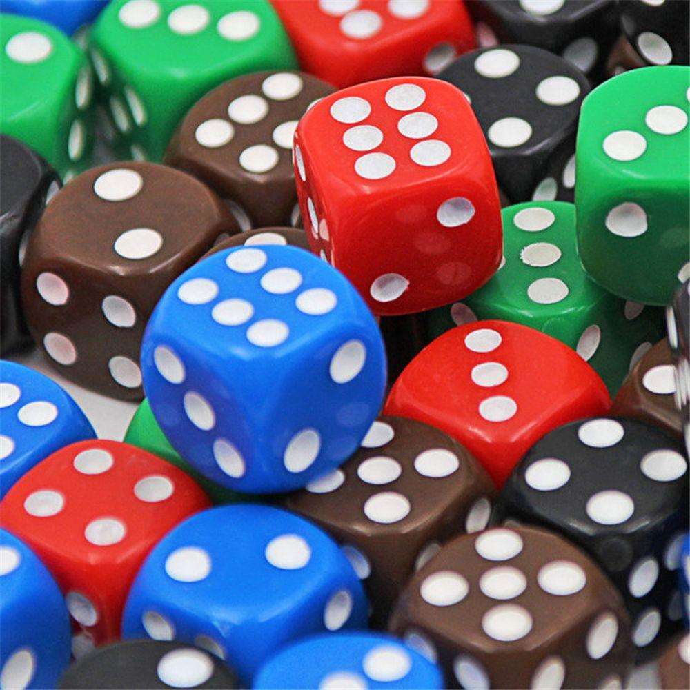 

6 Sided Puzzle Game Portable Square Point Dice Game Dice Drinking Dice Hexahedron Dice