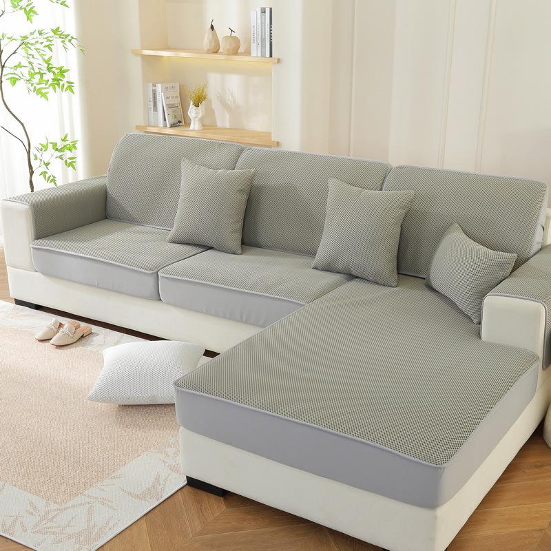 

Summer Breathable Sandwich Sofa Hat Elastic Universal Sofa Cover All-Inclusive New Mat Sofa Cushion Seat Cushion 70*70cm