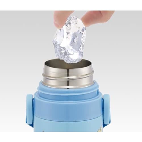 Skater Children's Water Bottle, 470ml, Direct Drinking, Sanrio Cinnamoroll Big Ribbon, Girls', Insulated, Stainless Steel, Lightweight, Sports Bottle,