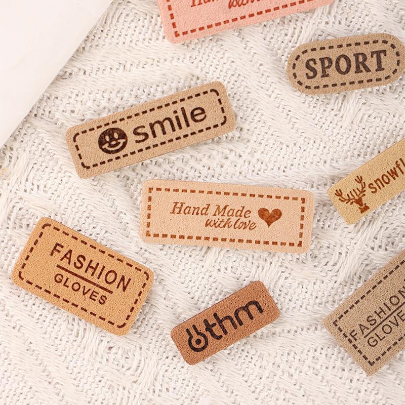 10 Stück/Set Bekleidungszubehör DIY-Aufnäher Aufkleber Englischer Buchstabenaufkleber Stoffaufkleber
