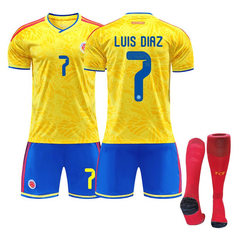 2026 No. 7 Luis Díaz World Cup home shirt for Colombia