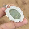 Gift For Her 925 Sterling Silver Natural Moss Prehnite Gemstone Jewelry Pendant