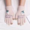 New knitted cartoon gloves plush cold-proof gloves women's winter warm plush thickened student accessories gloves