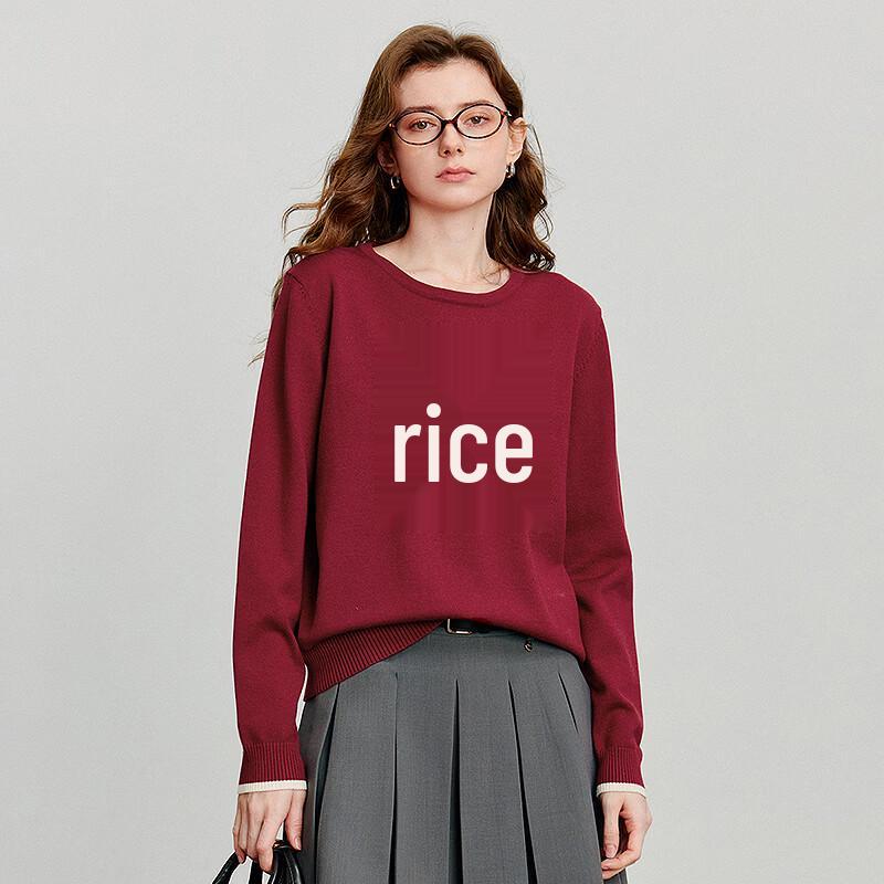 Chuyu Women's Colorblock Botanical Jacquard Knit Top