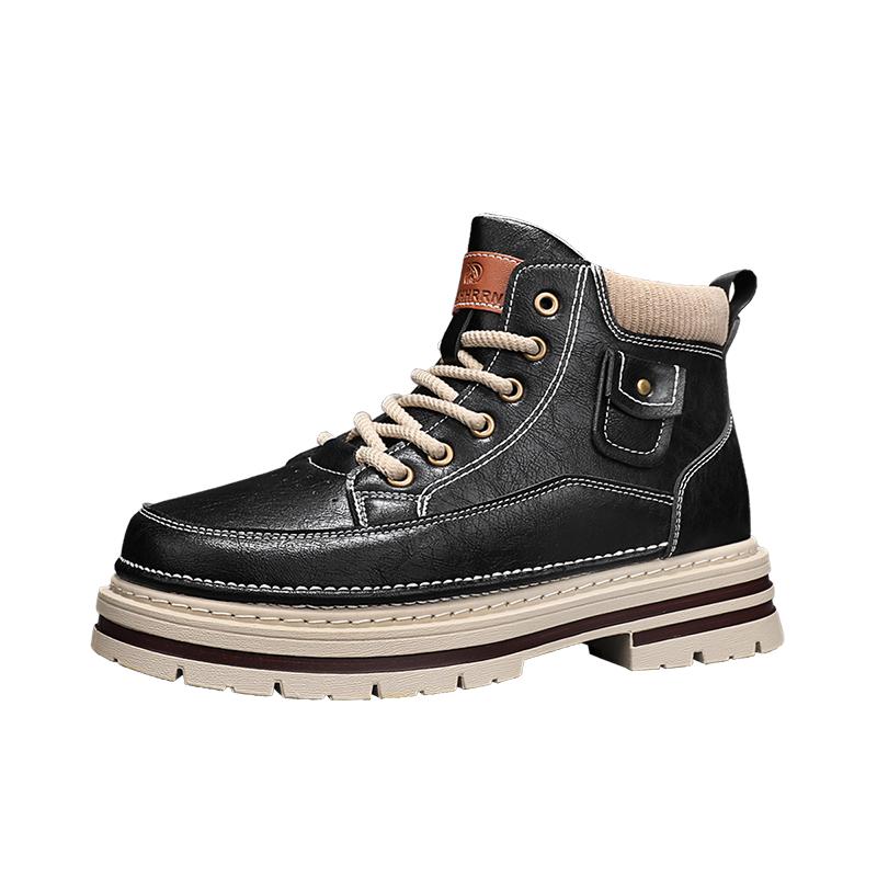 Herren Arbeitsstiefel Neue Mode Herrenstiefel High Top Lässige Sportschuhe für Herren Designer Rutschfeste Knöchelstiefel Outdoor Dicke Sohle