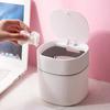 Mini-Abfalleimer Mülleimer Desktop-Abfallkorb Nordischer Stil Kleinkram Eimer Box Abnehmbarer Deckel Haushaltsaufbewahrungszubehör