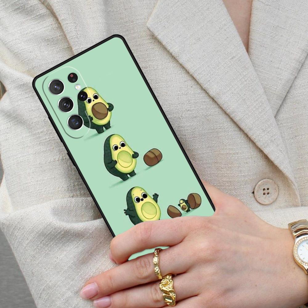 Newest Delicious Avocado Pattern Cell Phone Case for Samsung Galaxy S26 Ultra S25 S24 S23 S22 S21 S20 Note10 Cover
