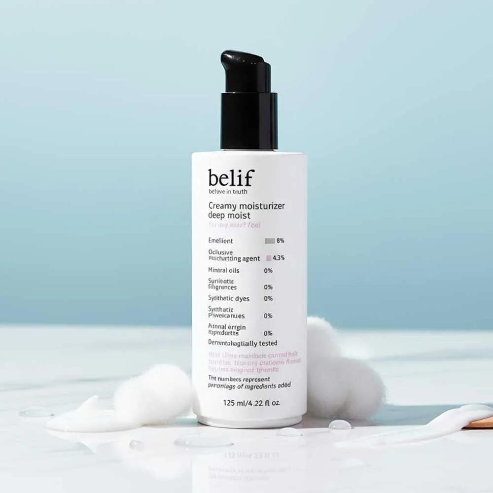 belif belif Creamy Moisturizer Deep Moist 125mL Hydrating Lotion for Dry Skin