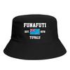 Bucket Hats Tuvalu EST Funafuti Emblem Flag Sun Shade Cool Outdoor Summer FisherUnisex Caps Fishing Hat
