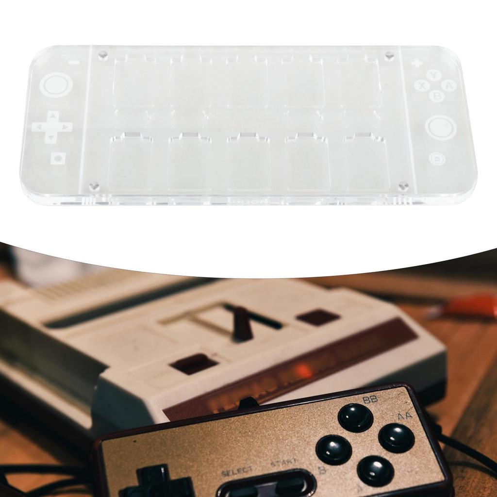 Acrylic Card Slot Storage Case, Lightweight Tabletop Decor, Portable, , Multifunctional, Compact