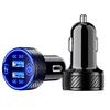 18W Dual QC 3.0 USB Port Multiple Car Charger Socket with Touch Switch Fast Charger Car Adapter Triple Aluminum Metal 12V 24V