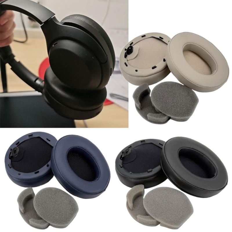 Sheepskin Earpads Earmuff for WH-1000XM4 1000XM4 Headphones Active Noise Cancelling Lambskin Ear Cushions Earpad Set