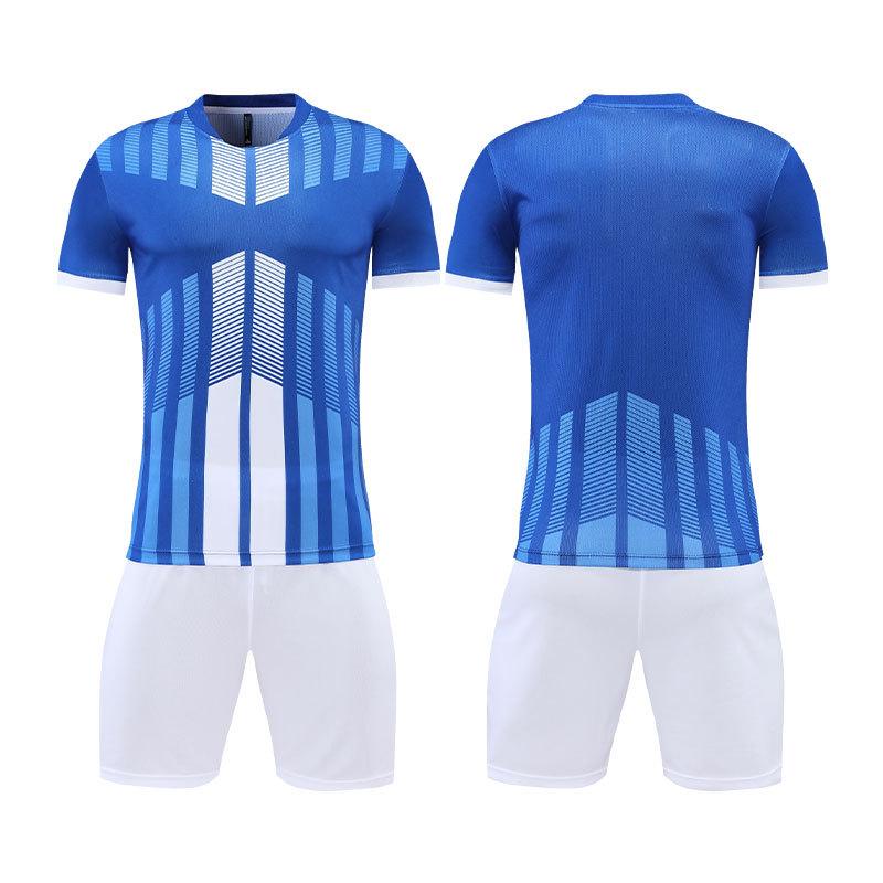 Short-sleeved Football Jersey Set The Same Long-sleeved Football Training Jersey Is A Team Breathable Competition Jersey.