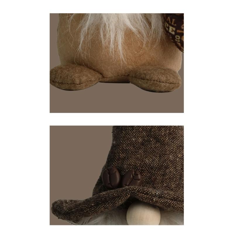 Kitchen Chefs Gnome Lovely Coffee Gnome Scandinavians Tomtes Nisse Swedish Gnome Statue Holiday Tiered Tray Decorations