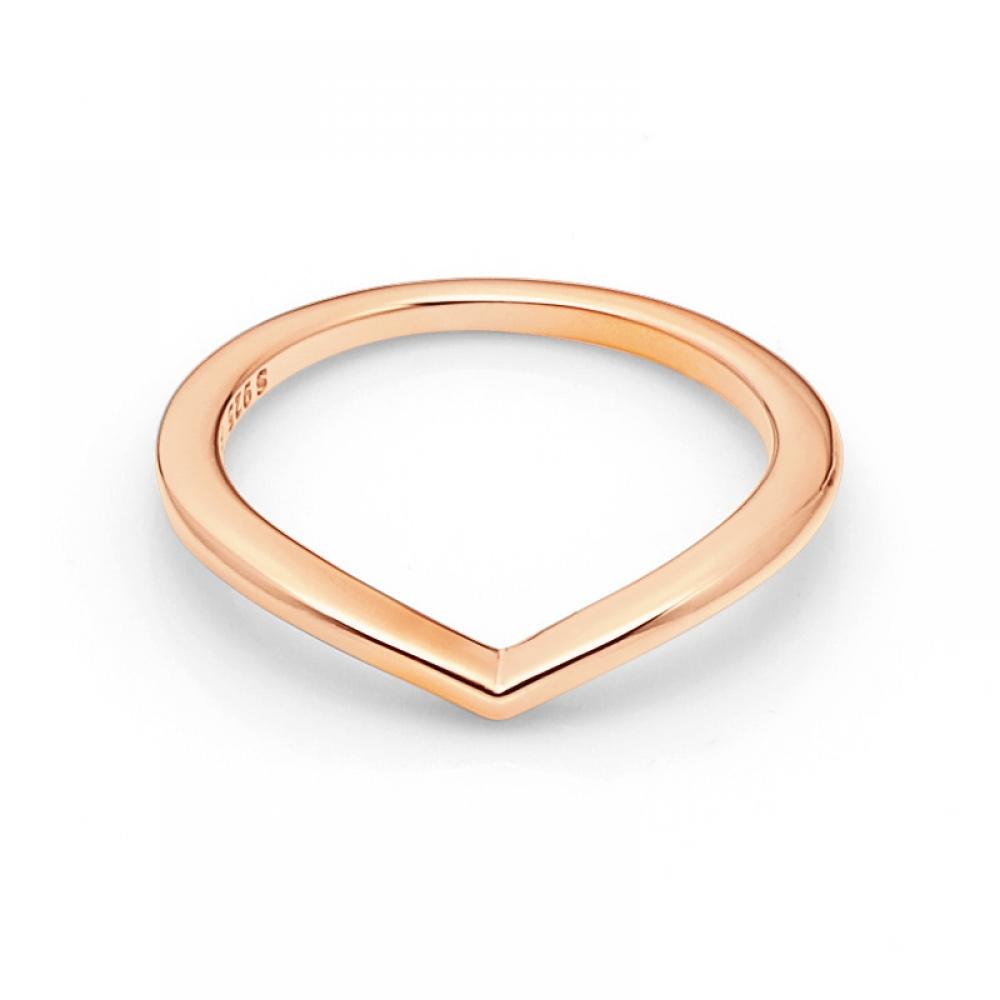 Pandora 186314 Timeless Shining Wishbone Rose Ring