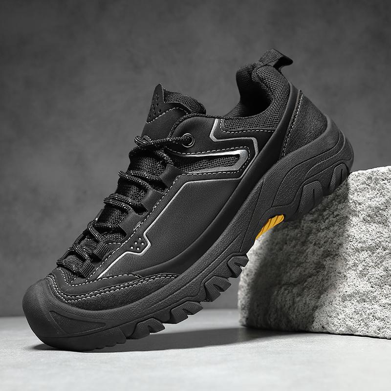 

Мужские низкие походные ботинки, повседневные кроссовки для активного отдыха 46 чёрный