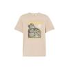 Square Camouflage Logo Crew Neck Short Sleeve T-Shirt Men Tops Khaki A5V8U-DH4