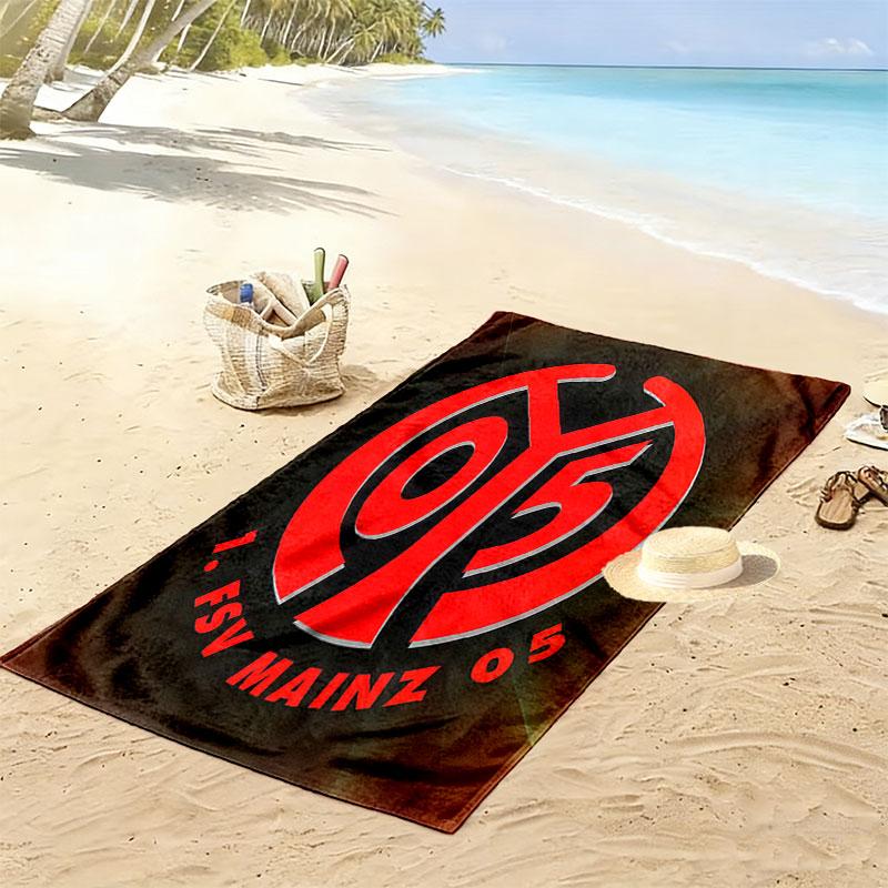 Mainz Glory Print Beach Towel, Large Soft Quick Dry Towel for Beach Camping Swimming