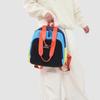 Lightweight Backpack Women's Color Block Shoulder Bag Multi-Function Commuter Crossbody Bag
