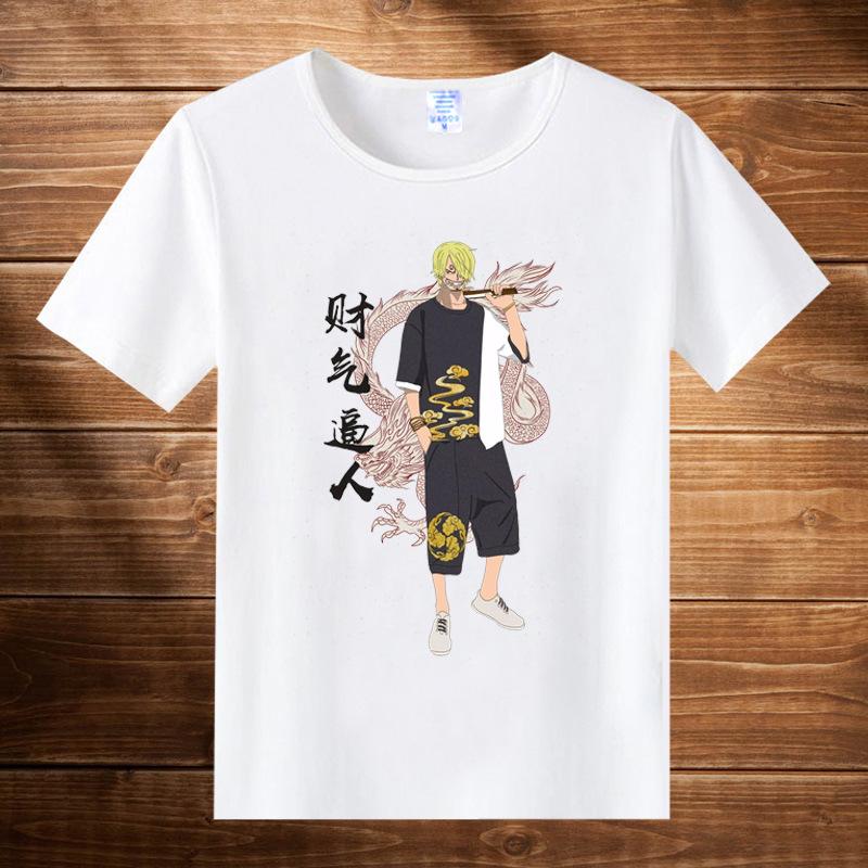 2026 Summer ONE PIECE Luffy Chopper Printed Loose Shortsleeved Cotton Tshirt Tide Pure Cotton Unisex Parentchild Clothing