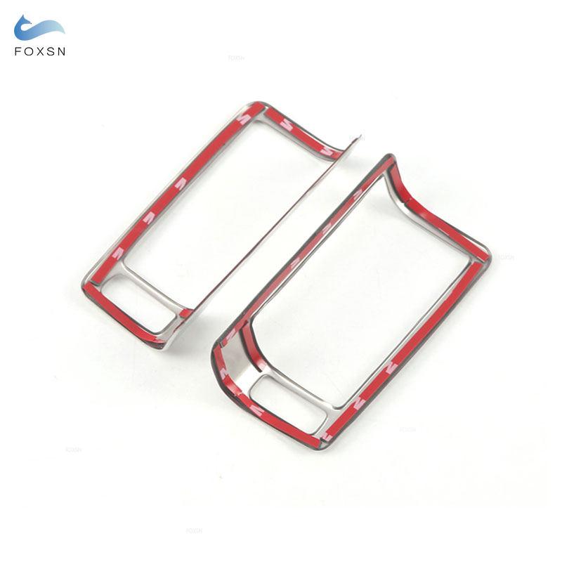 Stainless Steel Car Accessories Interior Middle Pillar Air Vent Outlet Cover Trim For Volvo XC60 2th 2018 XC90 2015 2016 2017