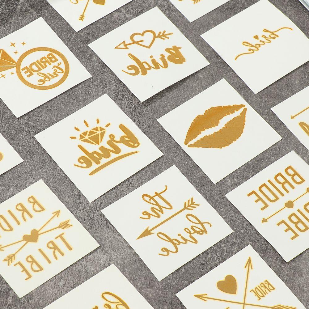 Bernvakarių lipdukas Nuotakos tatuiruotės lipdukas Nuotakos vakarėlio dekoracija Nuotakos komandos laikina tatuiruotė