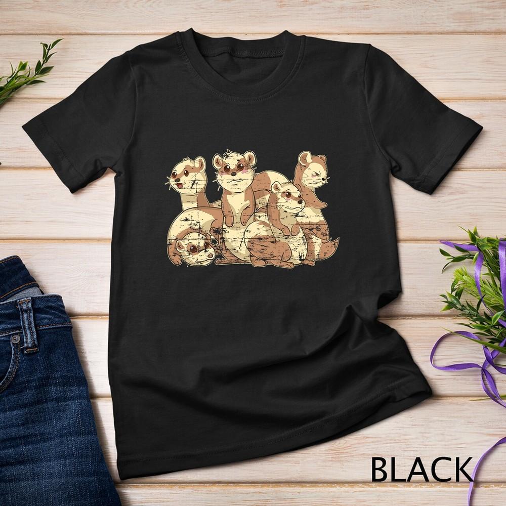 Cute Animal Ferrets Pet Parent Rodent Ferret Unisex T-shirt 3XL