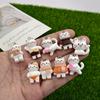 18 fun resin cat pendants, handmade animal pendants, used for jewelry accessories, earrings