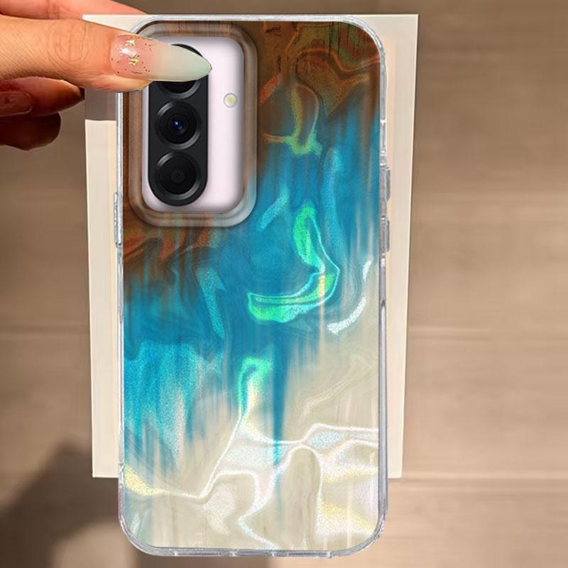 For Samsung Galaxy A56 A36 A16 A25 A35 A53 A26 S25 S24 S23 S22 Plus Ultra FE Phone Cover Brown Gradient For Samsung A55 TPU Bag