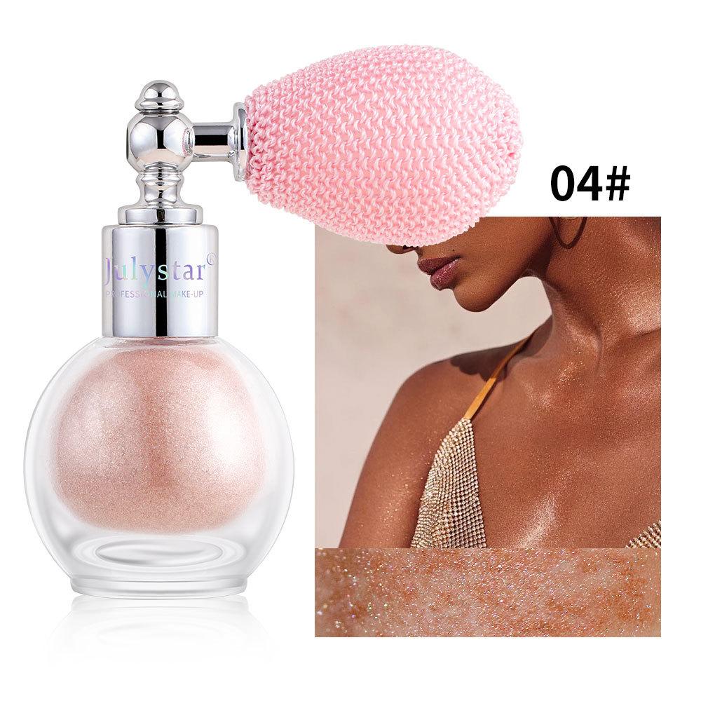 Spray Glitter Corpo Fata Shine Illuminante in Polvere Diamante Alta Lucentezza Polvere Air Bag Lucido High Light Shimmer Trucco Viso Corpo