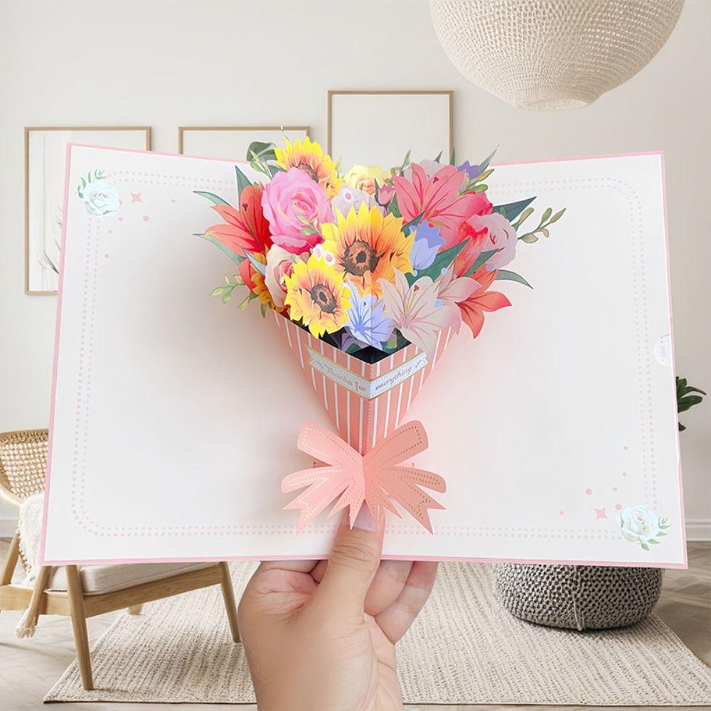 Handmade Teachers Day Cards Colorful Gratitude Card 3D Butterfly Greeting Card Teacher's Day