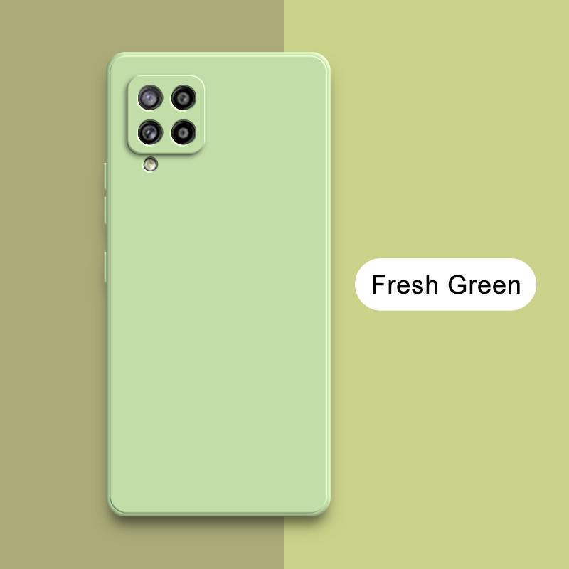Luxuriöse quadratische Flüssigsilikonhüllen für Samsung Galaxy M40s M32 M42 5G Kameraschutz 360 Grad Stoßfeste weiche Mobiltelefonabdeckungen