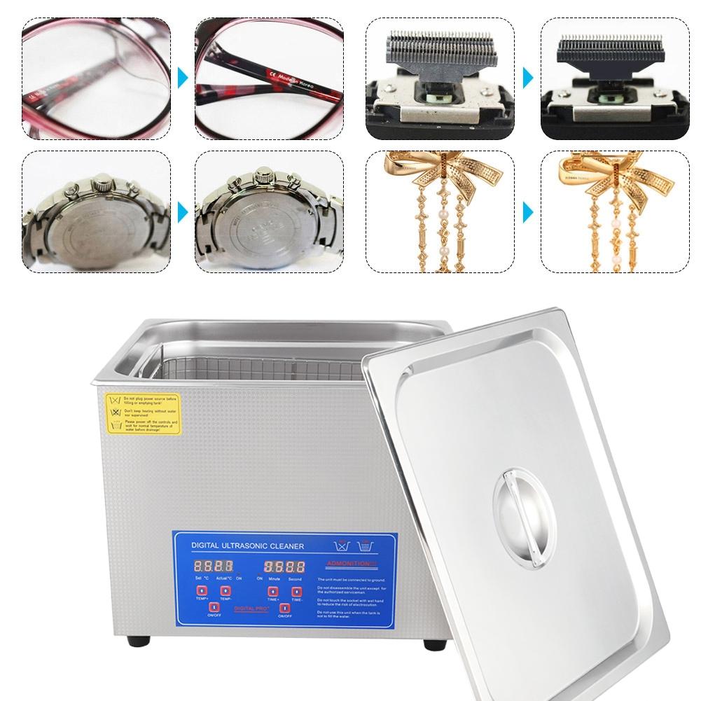 15L Digital Stainless Ultrasonic Cleaner Bath Heater Tank Timer Heat High power