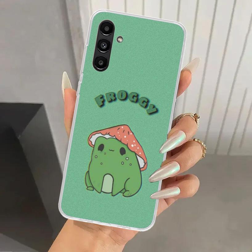 Cottagecore Frog Mushroom Kawaii Phone Case for Samsung Galaxy A17 A16 A37 A26 A36 A57 A56 A15 A25 A35 A55 A14 A24 A34 A54 A13 A