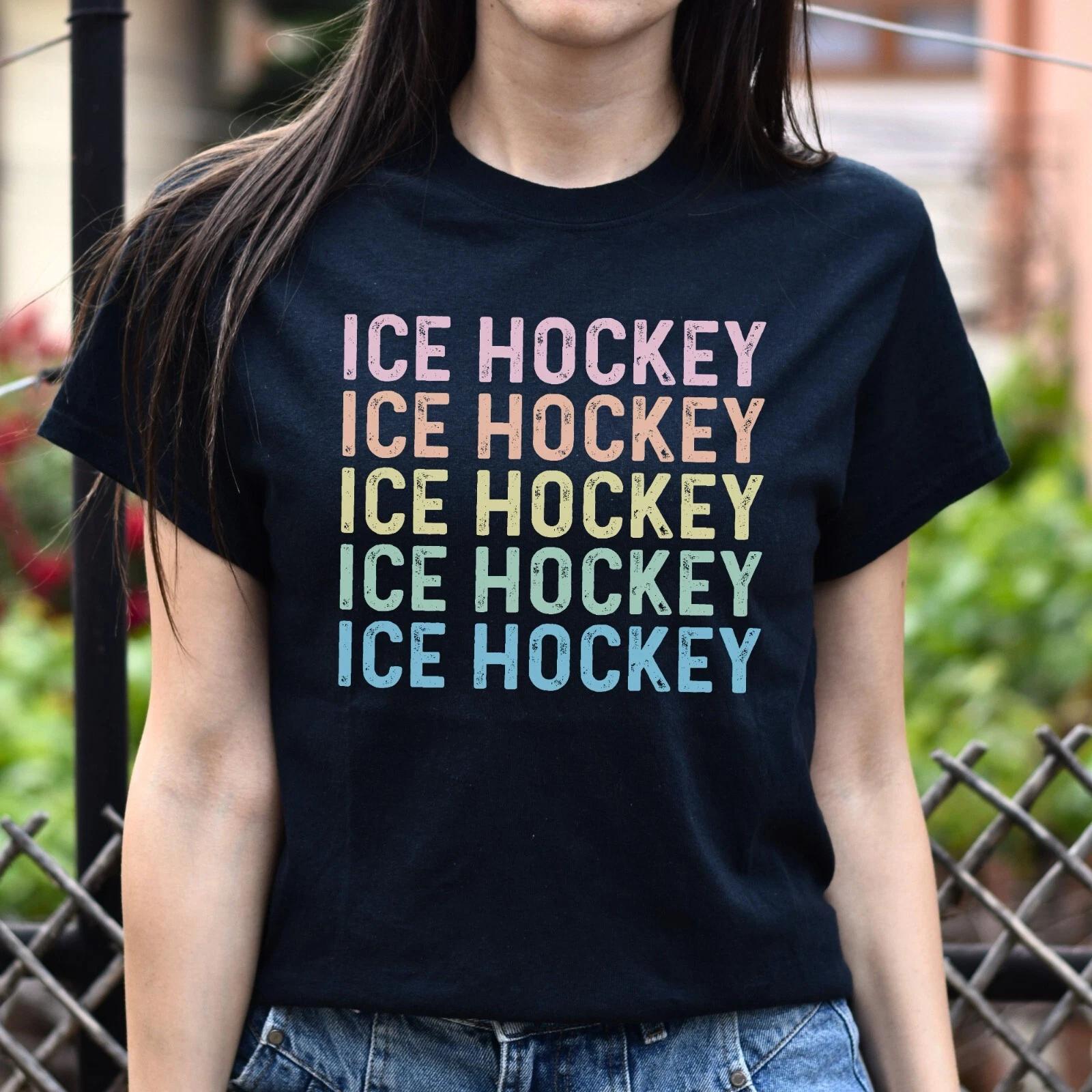 Ice Hockey Unisex Shirt, Hockey player tee Black S-2XL XL