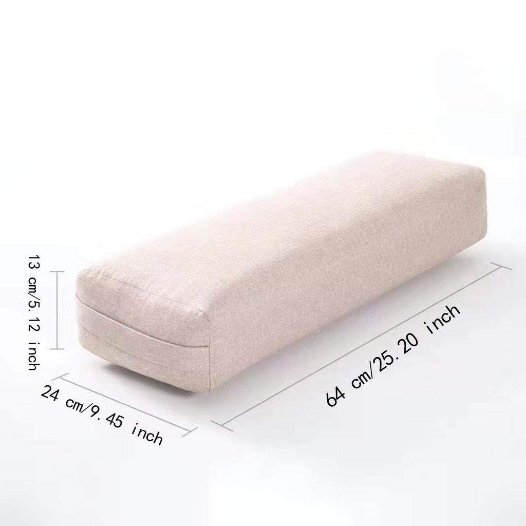 Yoga Bolster Pillow Multifunctional Practical Portable Long Yoga Pillow Women Easy to Clean Yin Yoga Comfort Cushion with Handle