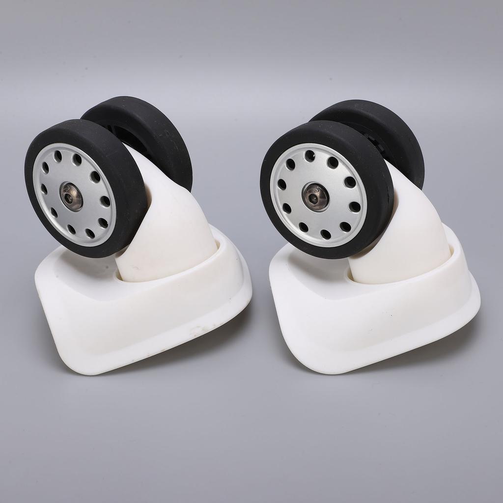 1 Pair 8 Porous Wheel Suitcase Luggage Replacement Casters for Travel Bags Large Size