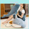 Cute Whale Plush Toy Pillow For Girls Soft And Cozy Stuffed Animal Doll For Bedtime Leg Support Grey