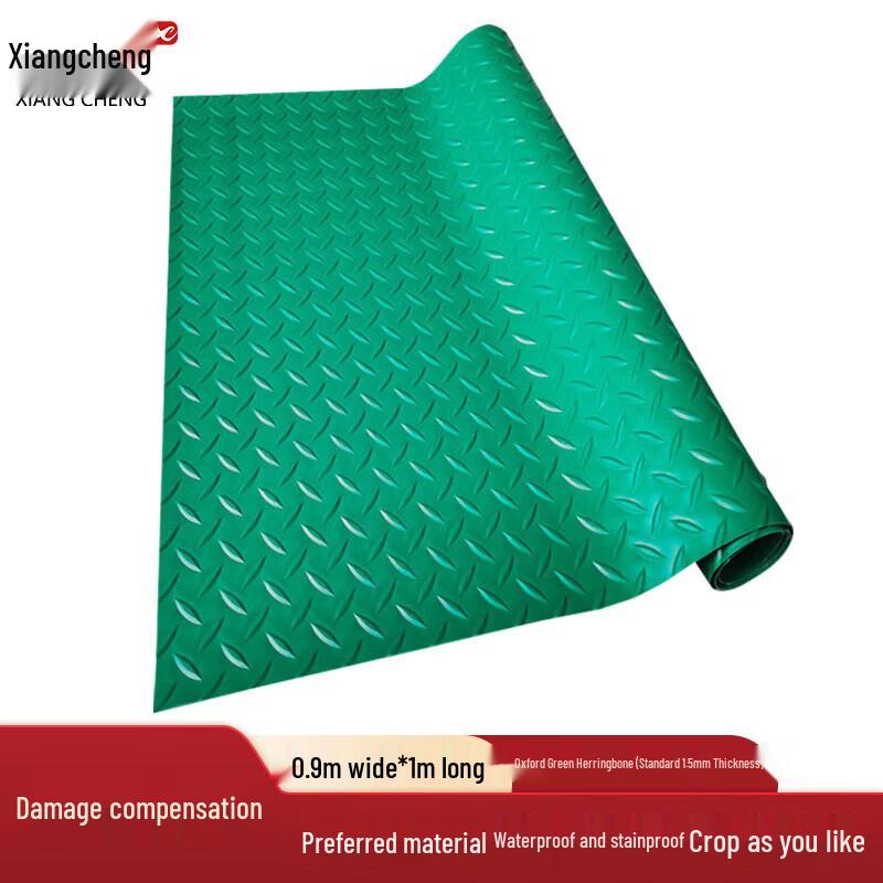 Heavy-Duty PVC Anti-Slip Floor Mat 0.9m x 1m, 1.5mm Thick