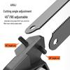 Compact Household Handheld Hacksaw with Iron Blade and Frame