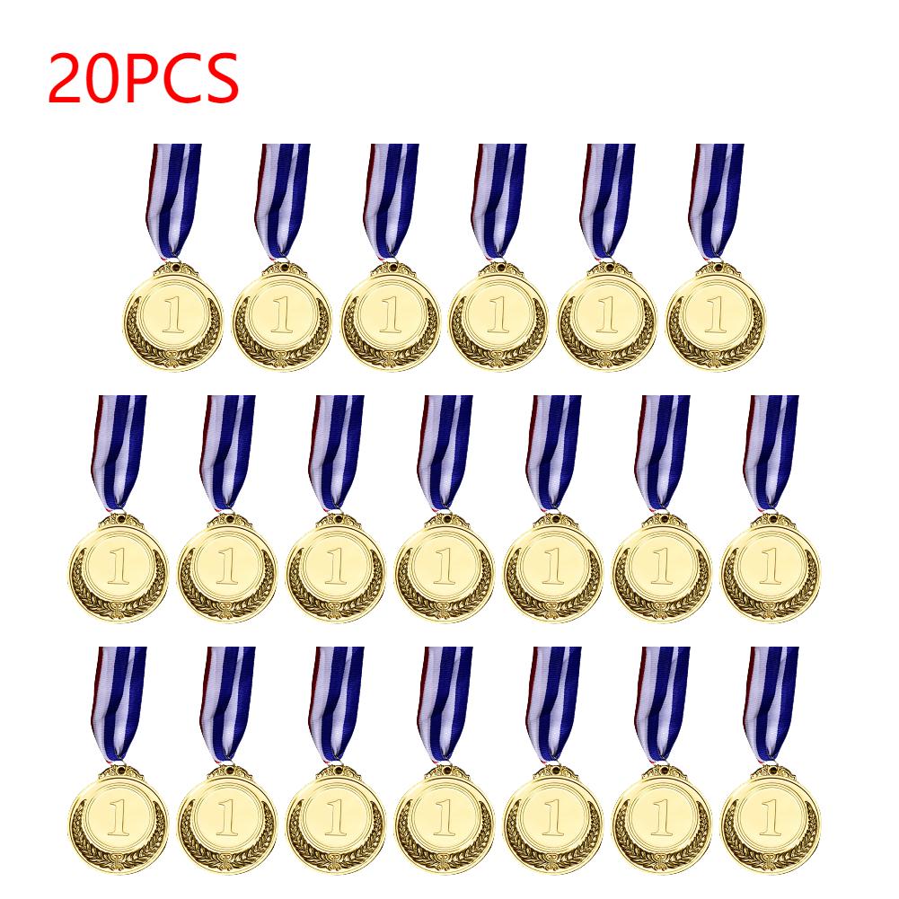 10/20/30 Stück Gold Silber Bronze Preise Sieger Medaillen Sporttag Wettbewerbe Auszeichnungen Medaille Erwachsene Kinder Spiele im Freien Souvenir