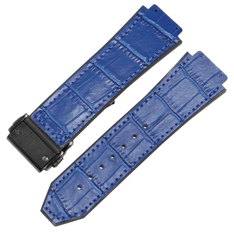 Классический ремешок для часов Hublot Big Bang Series из натуральной кожи — фото 20