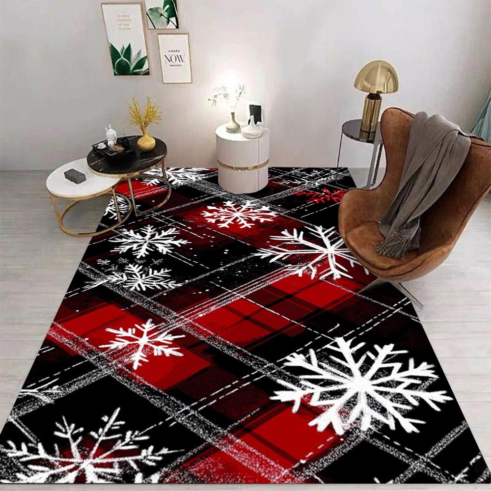 Funny Spooky Christmas Theme Carpet Living Room Bedroom Sofa Office Large Area Decorative Mat Kids Play Four Seasons Rugs Gift