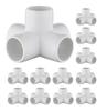 Set da 12 pezzi di raccordi per tubi in PVC a 5 vie da 3/4 di pollice per mobili fai-da-te, scaffali in PVC, telai per strutture di supporto per serre