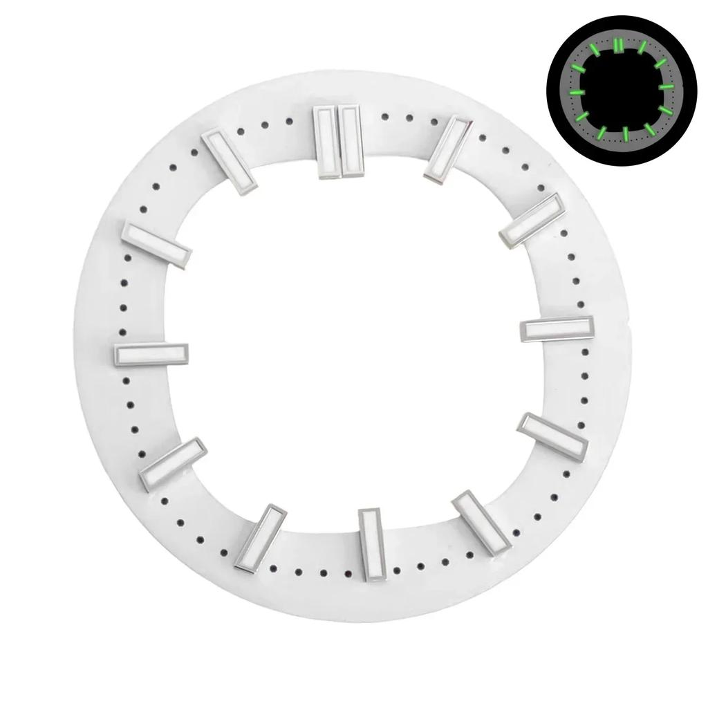 30.5mm Dial For Nautilus NH35/NH36 Hollow Green luminous Indexes Fit Automatic Movement Modified Skeleton Watch Accessorie Parts